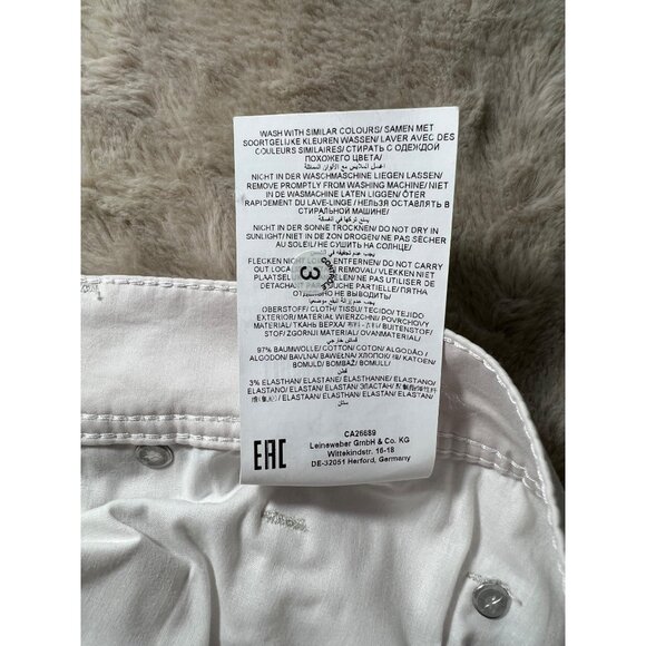 Mens Brax Ultralight Straight Leg Pants Beige Cotton Blend 38/34 - Picture 9 of 12